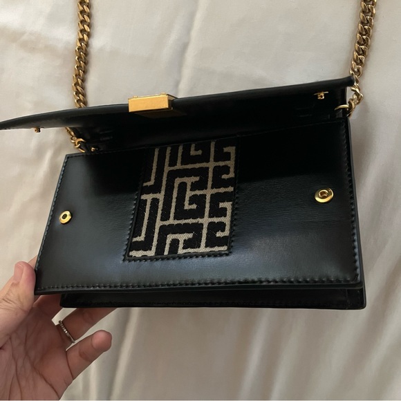 SOLD BNWT Balmain Mini 1945 Monogram Jacquard Bag Crossbody $1695 - Picture 7 of 15